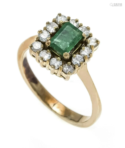 Emerald diamond ring GG 585/00