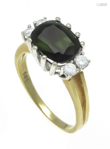 Tourmaline diamond ring GG/WG