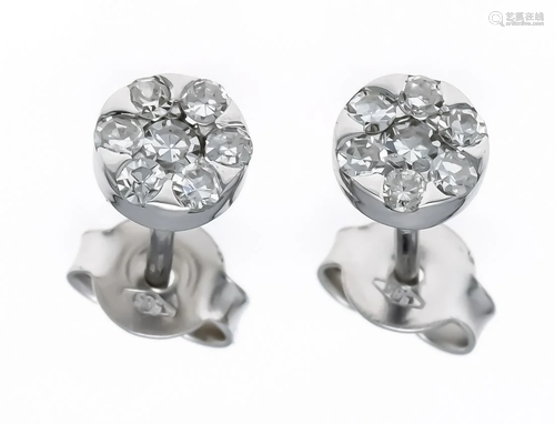 Diamond stud earrings WG 585/0