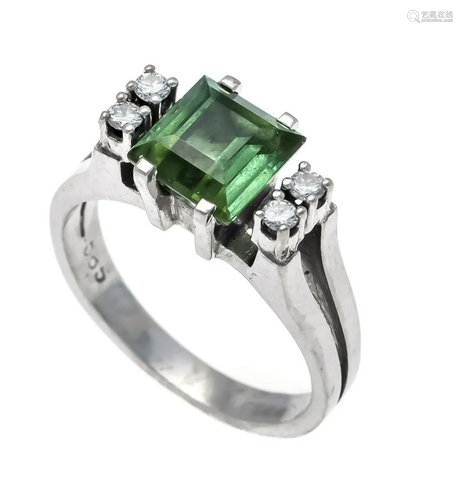 Tourmaline diamond ring WG 585