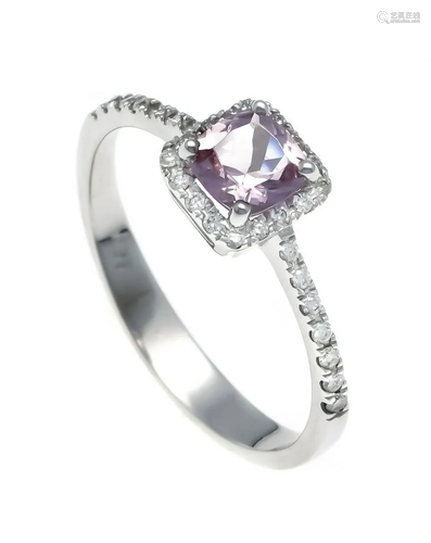 Morganite diamond ring WG 585/