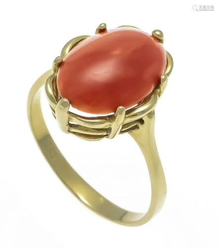 Coral ring GG 585/000 with an