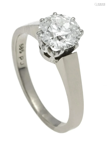 Old cut diamond ring GG/WG 585