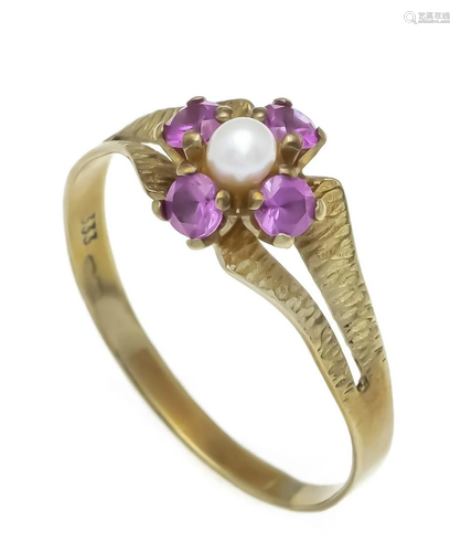 Ruby pearl ring GG 333/000 wit