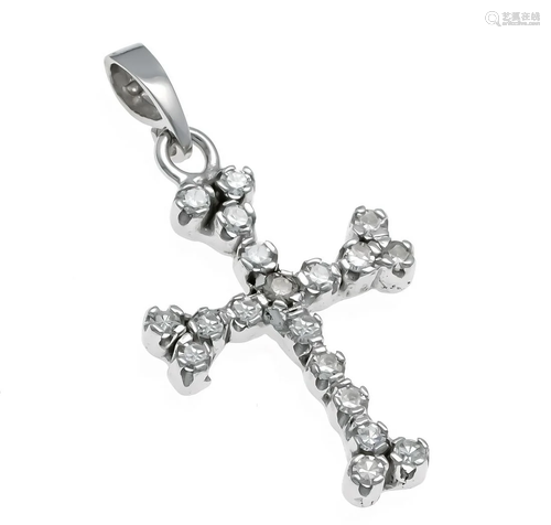 Diamond cross pendant WG 585/0