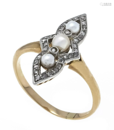 Art Deco ring RG/WG 585/000 wi