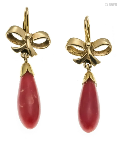 Coral earrings GG 585/000 with