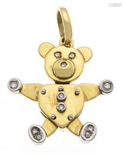 Brilliant pendant bear GG 750/