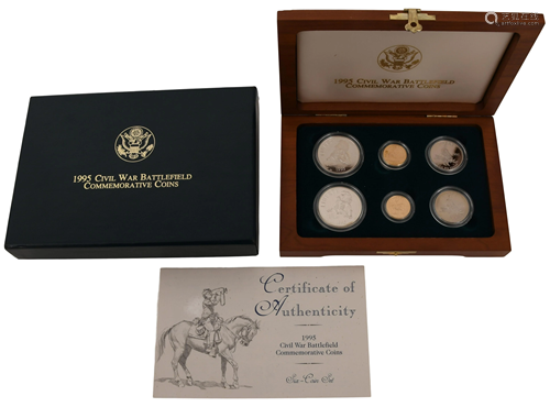 5 Civil War Battlefield Commemorative Coins