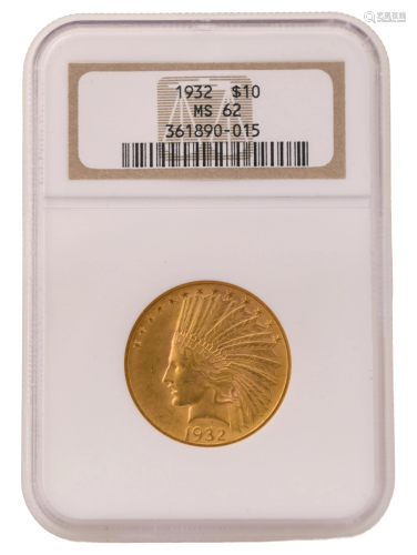 1932 $10 Indian Head Eagle Gold Coin