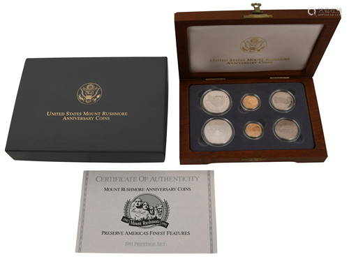 United States Mount Rushmore Anniversary Coin Set