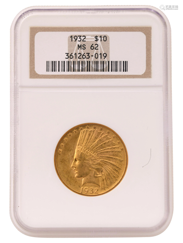 1932 $10 Indian Head Eagle Gold Coin