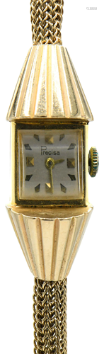 Precisa 14 Karat Gold Wristwatch