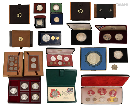 Lot of Foreign Commemorative Coins