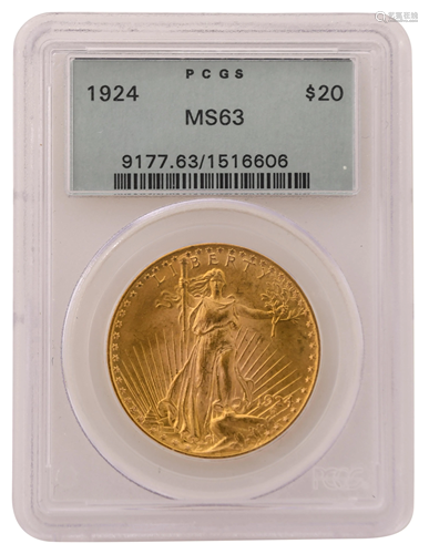 1924 Saint-Gaudens Double Eagle $20 Gold Coin