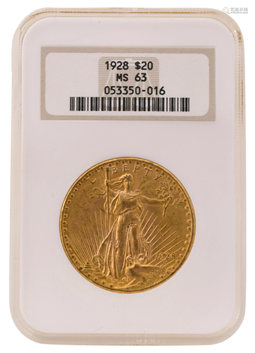 1928 Saint-Gaudens Double Eagle $20 Gold Coin