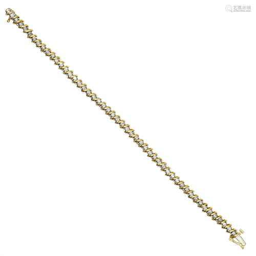 18 Karat Gold & Diamond Tennis Bracelet