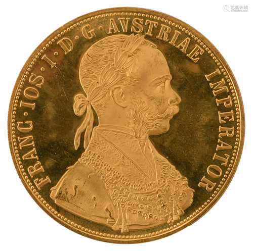 1915 Austrian Gold 4 Ducat Coin