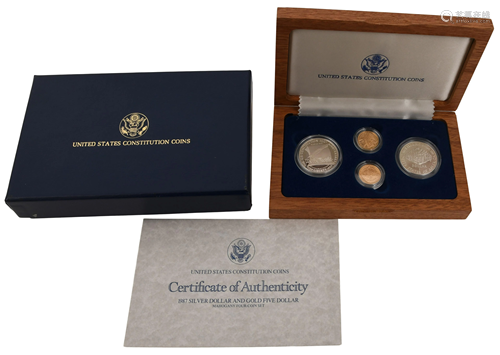 1987 U.S. Constitution Four-Coin Set