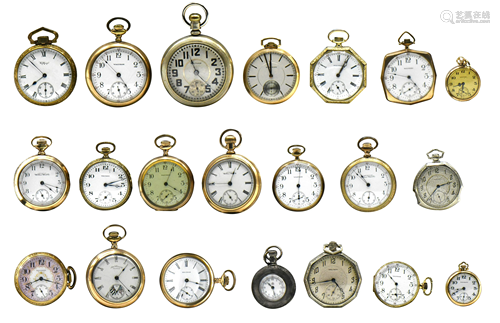 Group of Waltham Pocket Watches