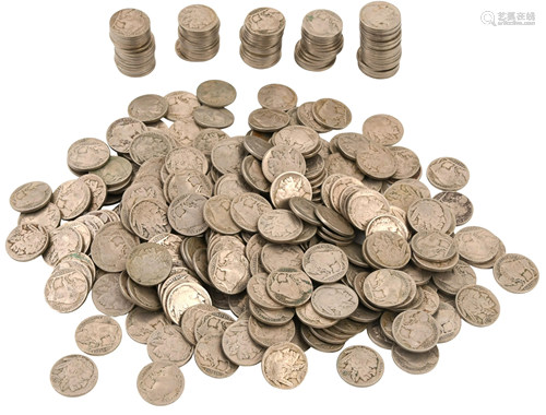 Lot of 400 Buffalo Nickels