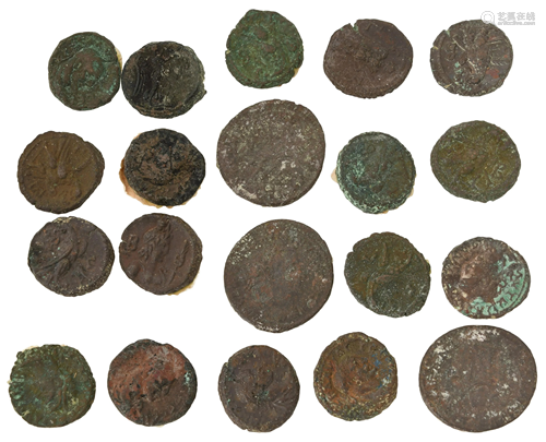 Group of 21 Roman Coins