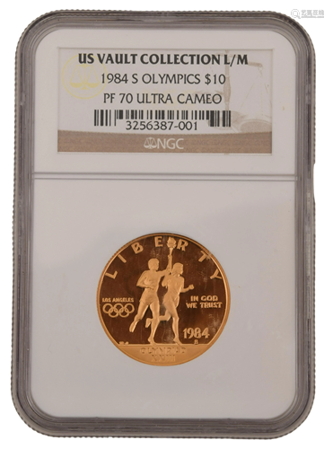 1984 S Olympics $10 Gold Coin