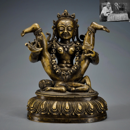 A Tibetan Bronze Deity