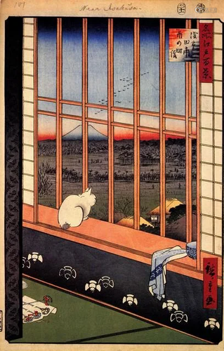 HIROSHIGE** ASAKUSA RICEFIELDS ** CANVAS