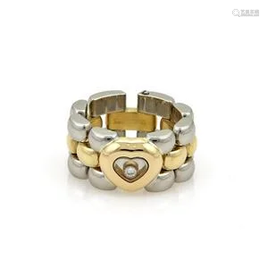 Chopard Happy Diamond 18k Gold & Steel Heart Panther