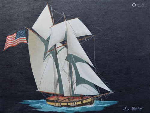 BLOKHIN ** BALTIMORE CLIPPER ** ORGINAL ACRYLIC