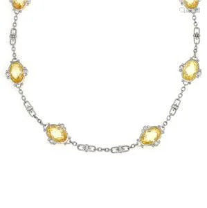 Judith Ripka Arielle Canary Crystal Diamond 18k Gold