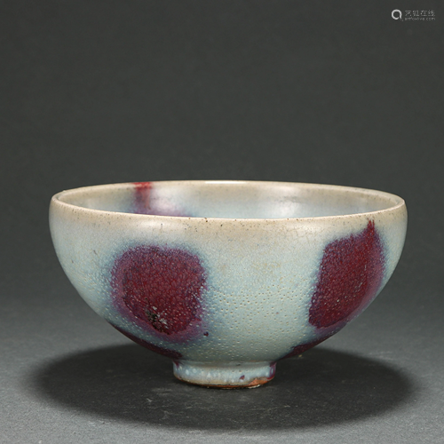 A Jun-ware Purple Splashed Bowl Qing Dynasty