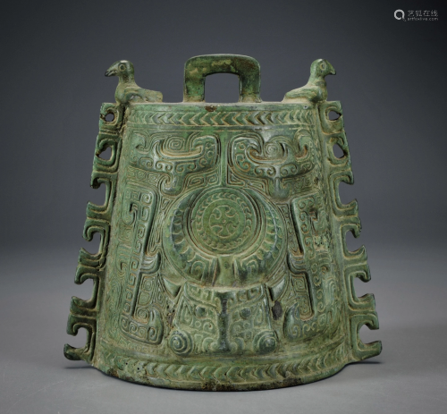 An Archaistic Ritual Bell Shang Dynasty
