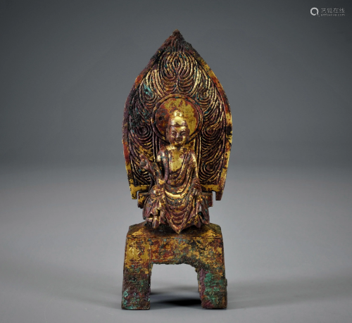 A Bronze Standing Buddha Northern Wei Dynasty