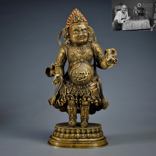 A Tibetan Bronze Standing Deity