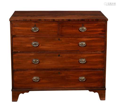 A George III mahogany chest of drawers