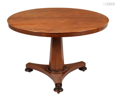 A William IV mahogany centre table