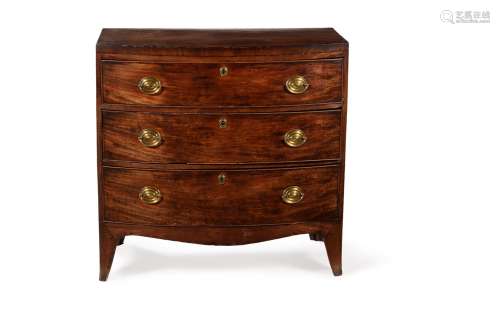 A George III mahogany chest of drawers