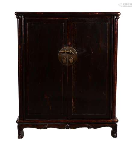 A Chinese hardwood cabinet