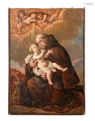 Manner of Bartolomé Esteban Murillo, Saint Francis holding t...