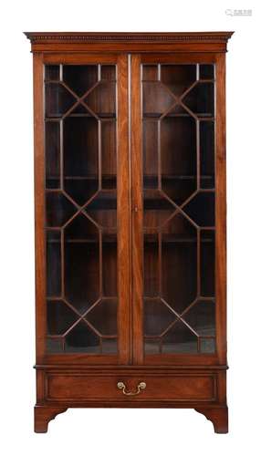 A mahogany bookcase