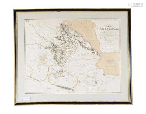 Abyssinia, Macpherson after Outhett, a map of Abyssinia and ...