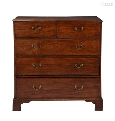 A George III mahogany chest of drawers