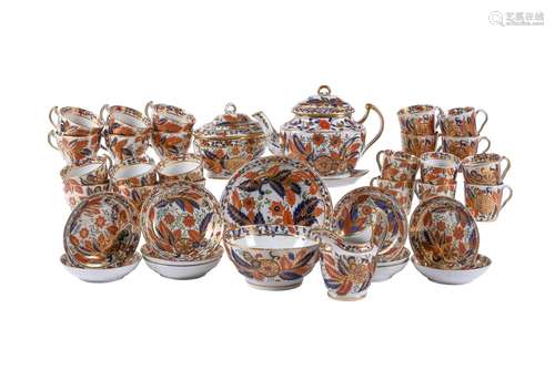 A Chamberlain's Worcester part tea and coffee service decora...