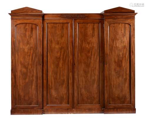 A William IV mahogany compactum wardrobe