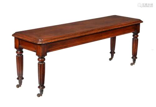 A William IV mahogany side table