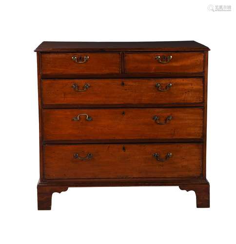 A George mahogany chest of drawers