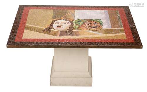 An Italian mosaic centre table top