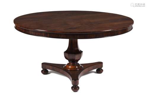 Y A Victorian rosewood circular centre table